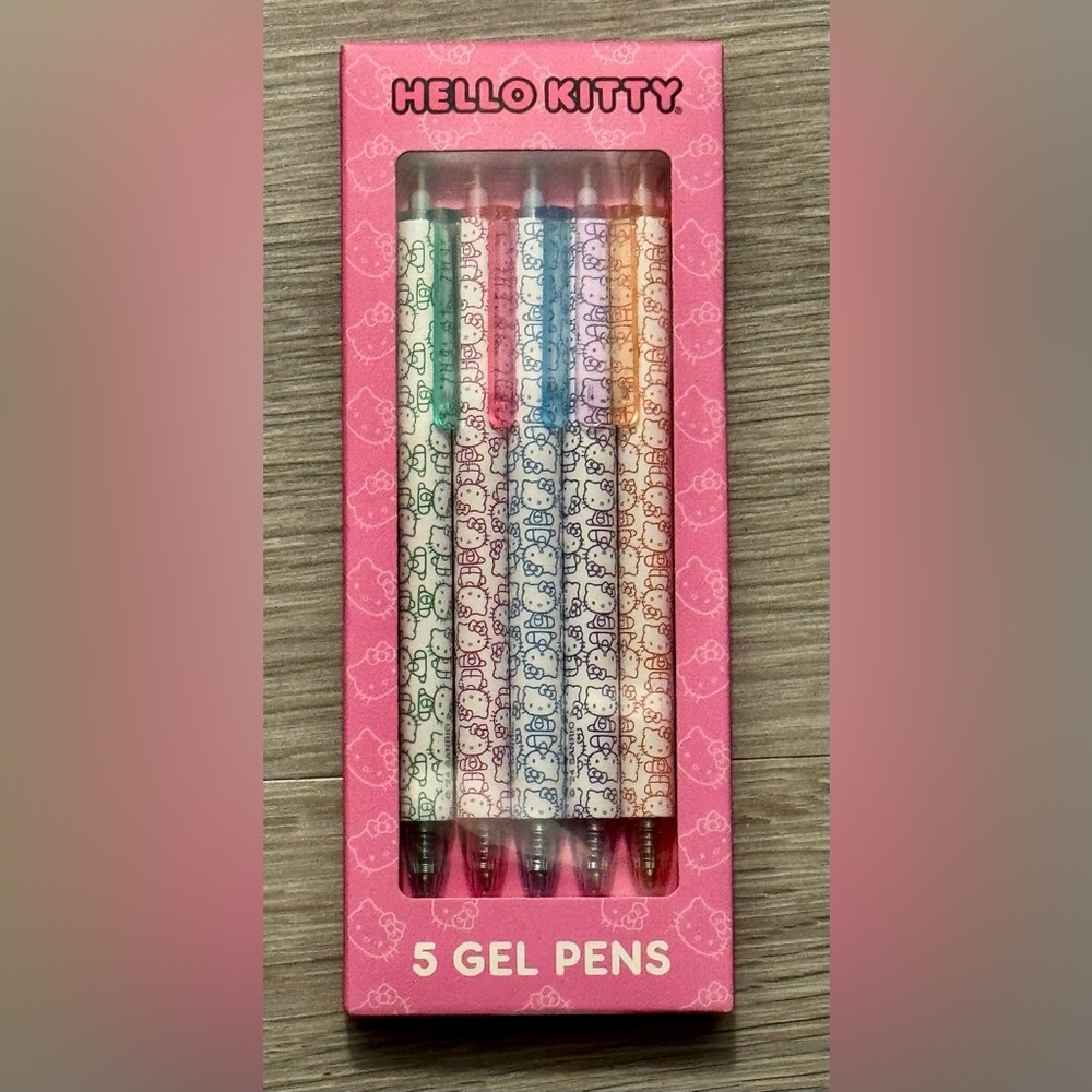 New Hello Kitty Gel Pens - 5 included Stationery/office